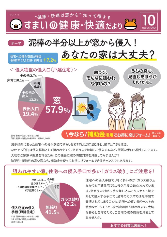 住まいの健康・快適だより10月号